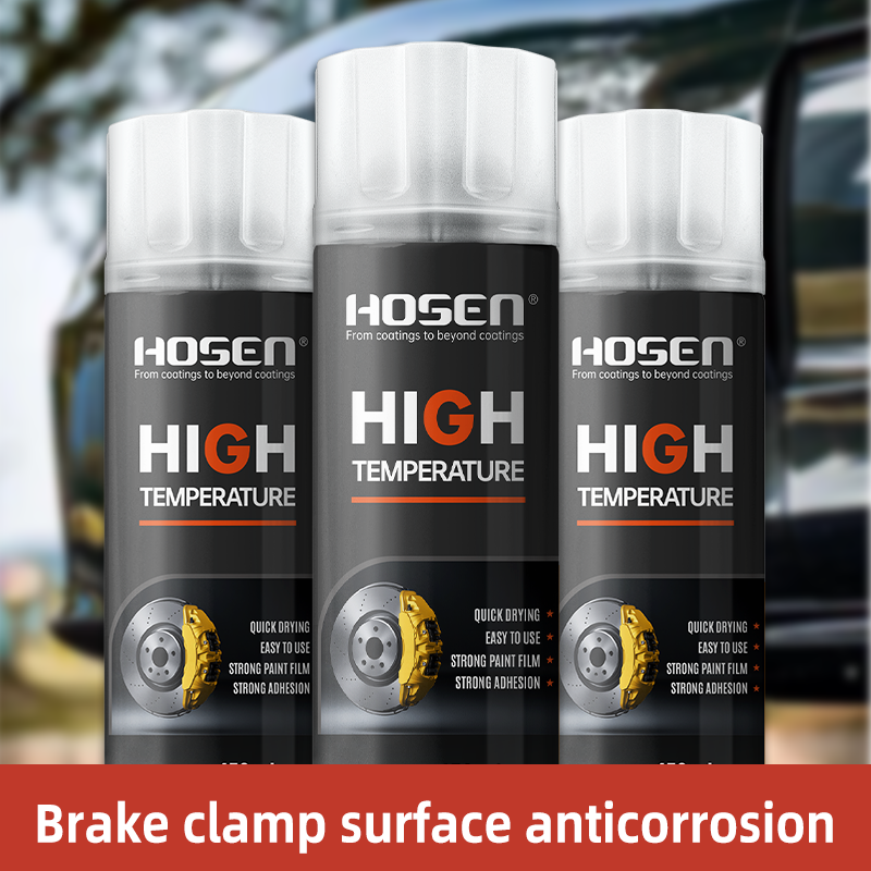 Brake caliper color change high temperature spray paint