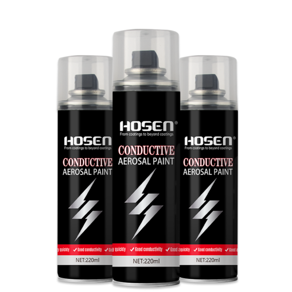 Conductive silver spray paint