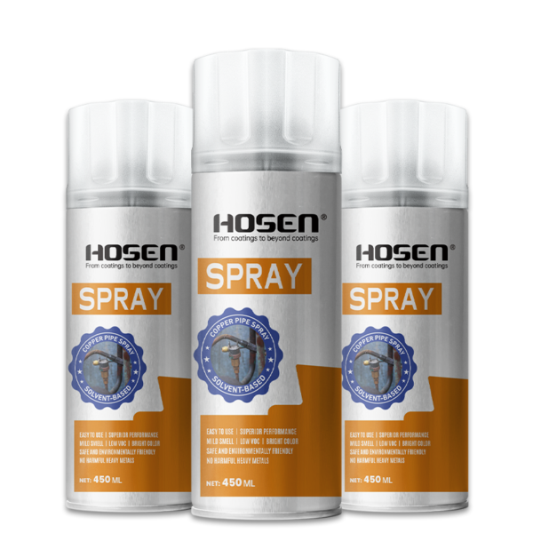 Copper pipe spray paint