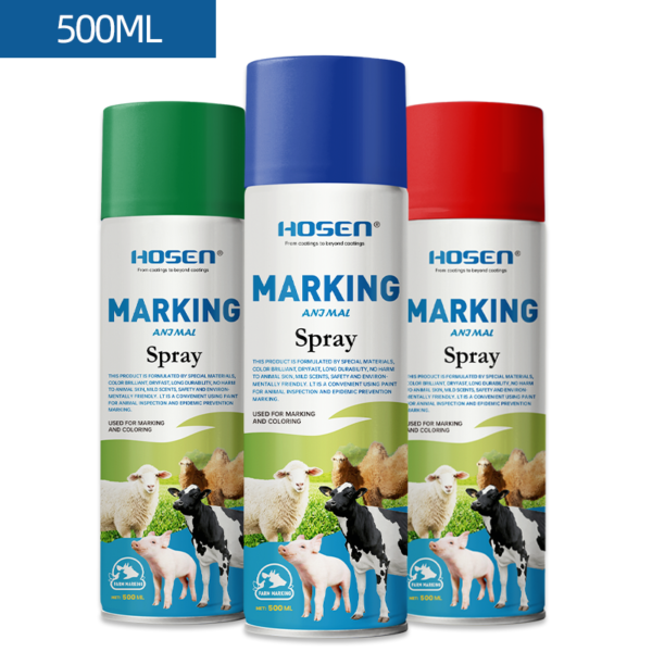 Solvent-based animal marking spray