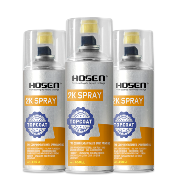 Solvent-based two component spray paint