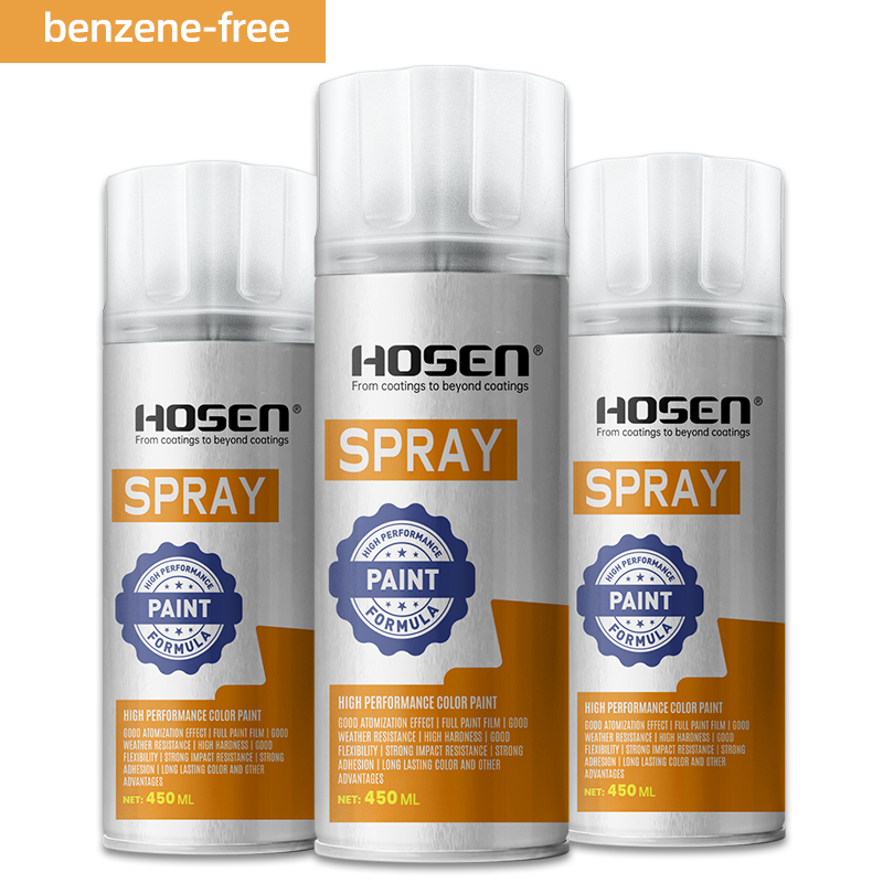 Sovent-based benzene free spray paint