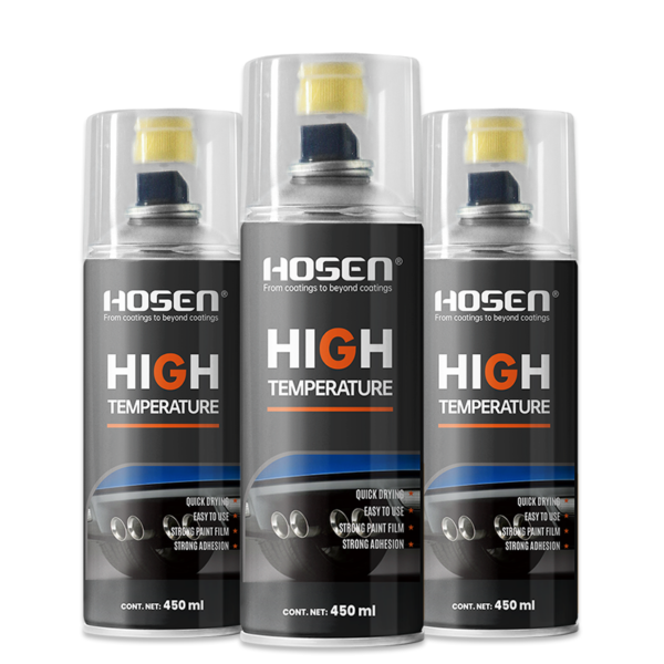 Water-based two component high temperature spray paint