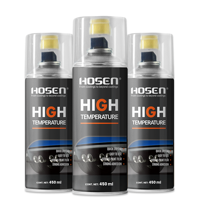Water-based two component high temperature spray paint