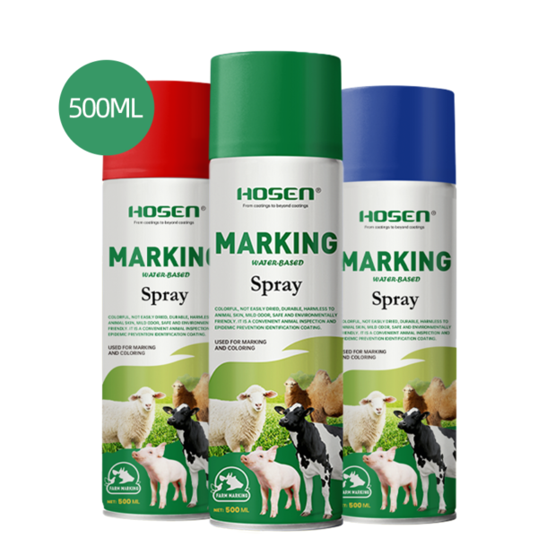 Water-based animal marking spray