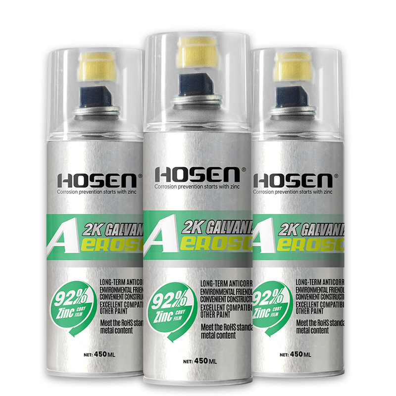 Water-based two-component cold spray zinc (zinc content in dry film≥92%)