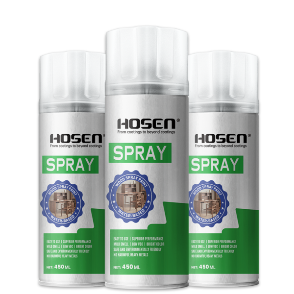 Water-based wood spray paint